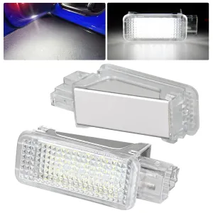 2PCS LED Interior Door Panel Light Courtesy Warning Lights White Beam Plug and Play Compatible with Audi A3 A4 A5 A6 A7 S3 S4 S5 S6 S7 Q5 Q7 TT OEM Replacement CANbus Error Free