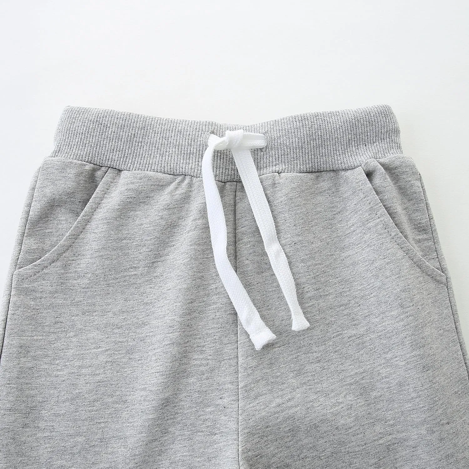 4 Pack Toddler and Kids Boys Sweatpants Joggers Cotton Active Soft Joggers Pants with Functional Drawstring 2-14Y