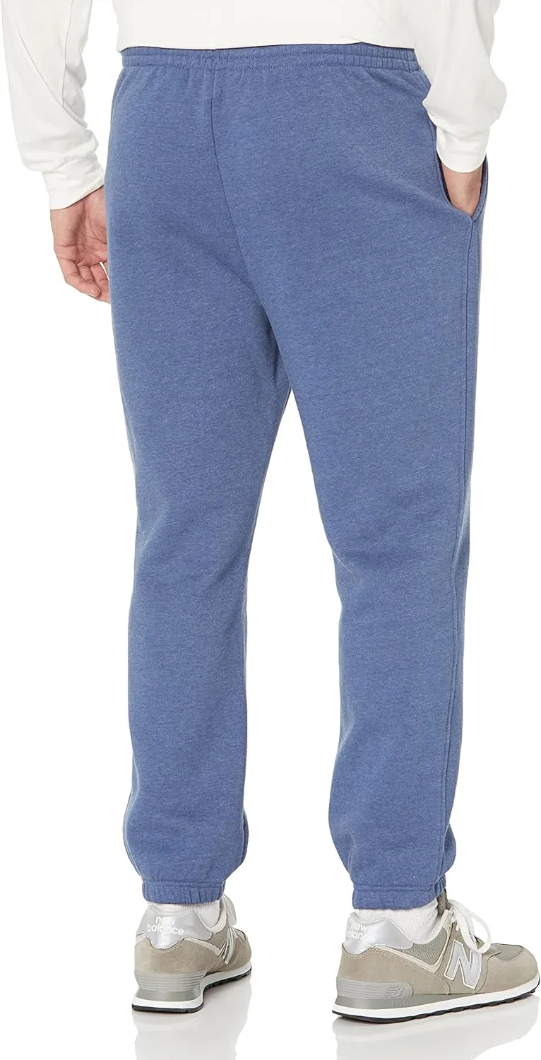 Amazon Essentials Sweatpants for Men, Fleece, Closed Bottom (Available in Big and Tall)