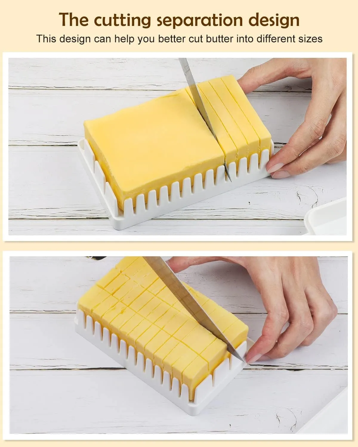 Butter Cutting & Storage Box Organizer Dispenser Refrigerator Easy Cutting cheese ( Pack of 1 )
