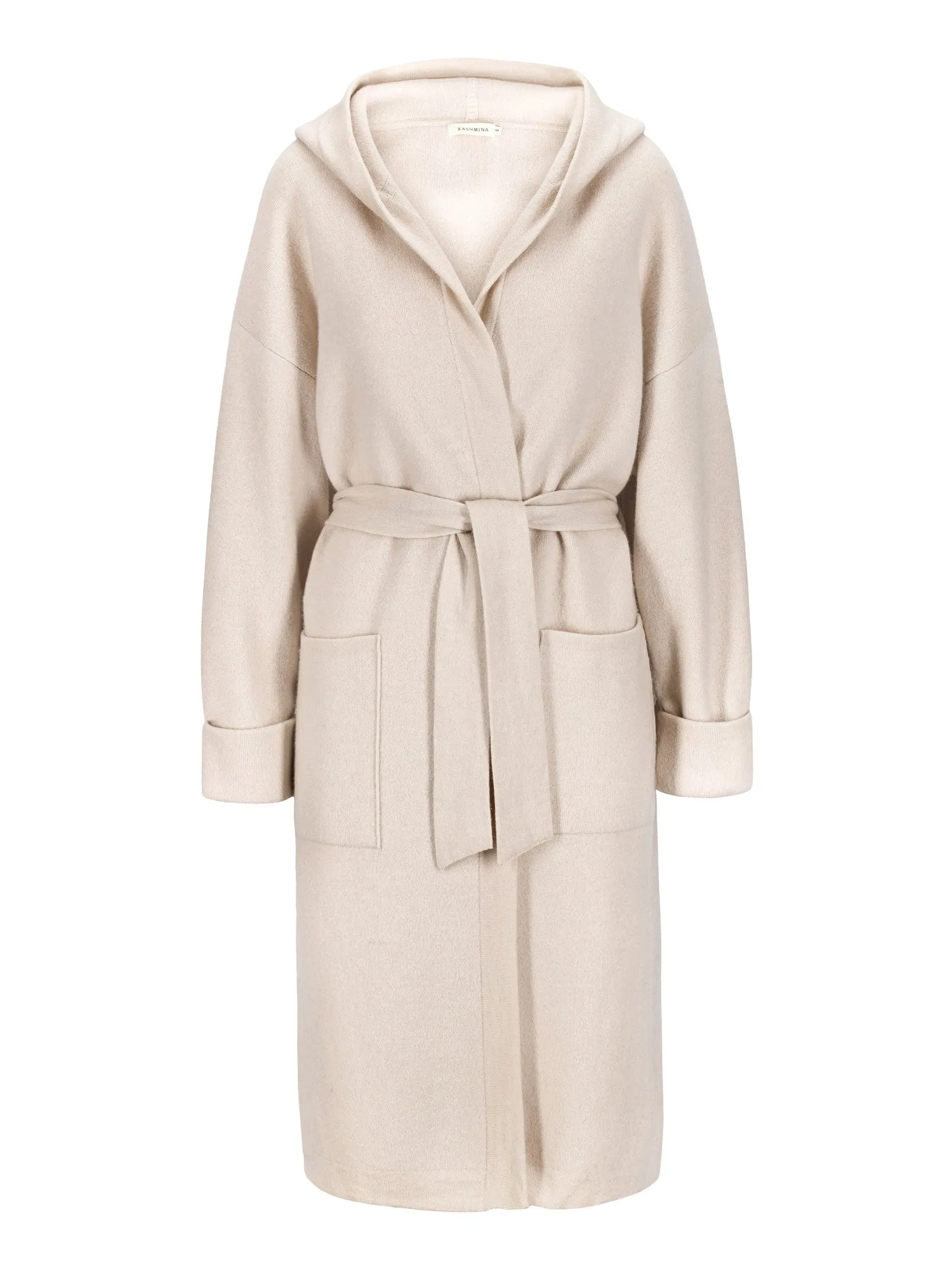 Cashmere coat "Nora" - pearl
