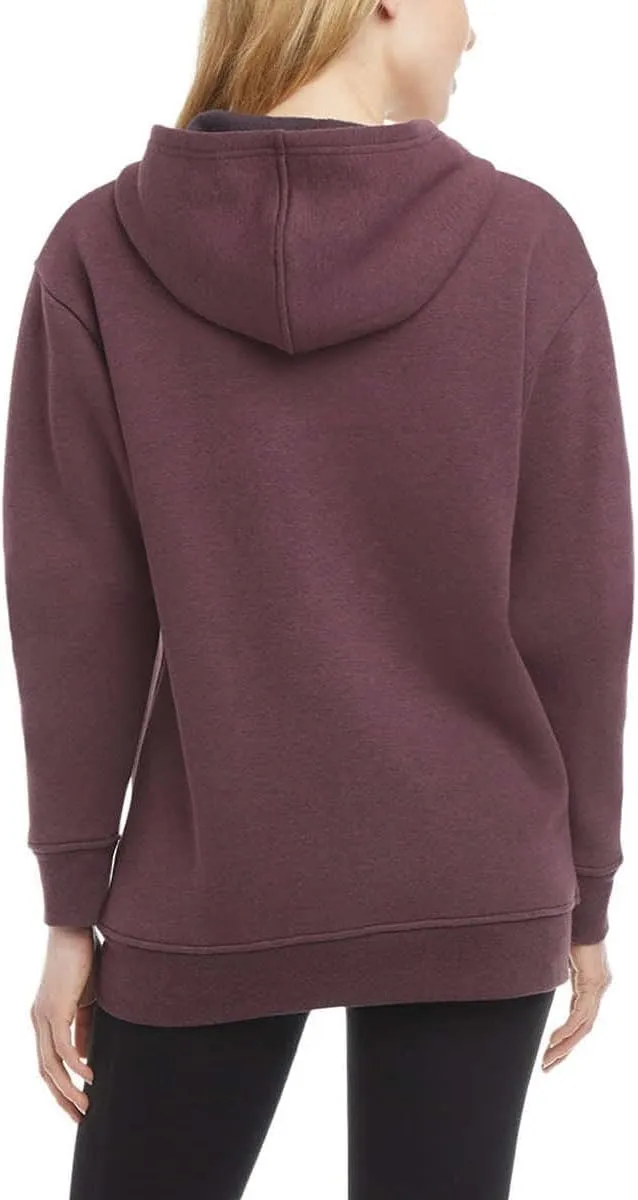 Danskin Women's Ultra Cozy Fleece Full Zip Hooded Jacket