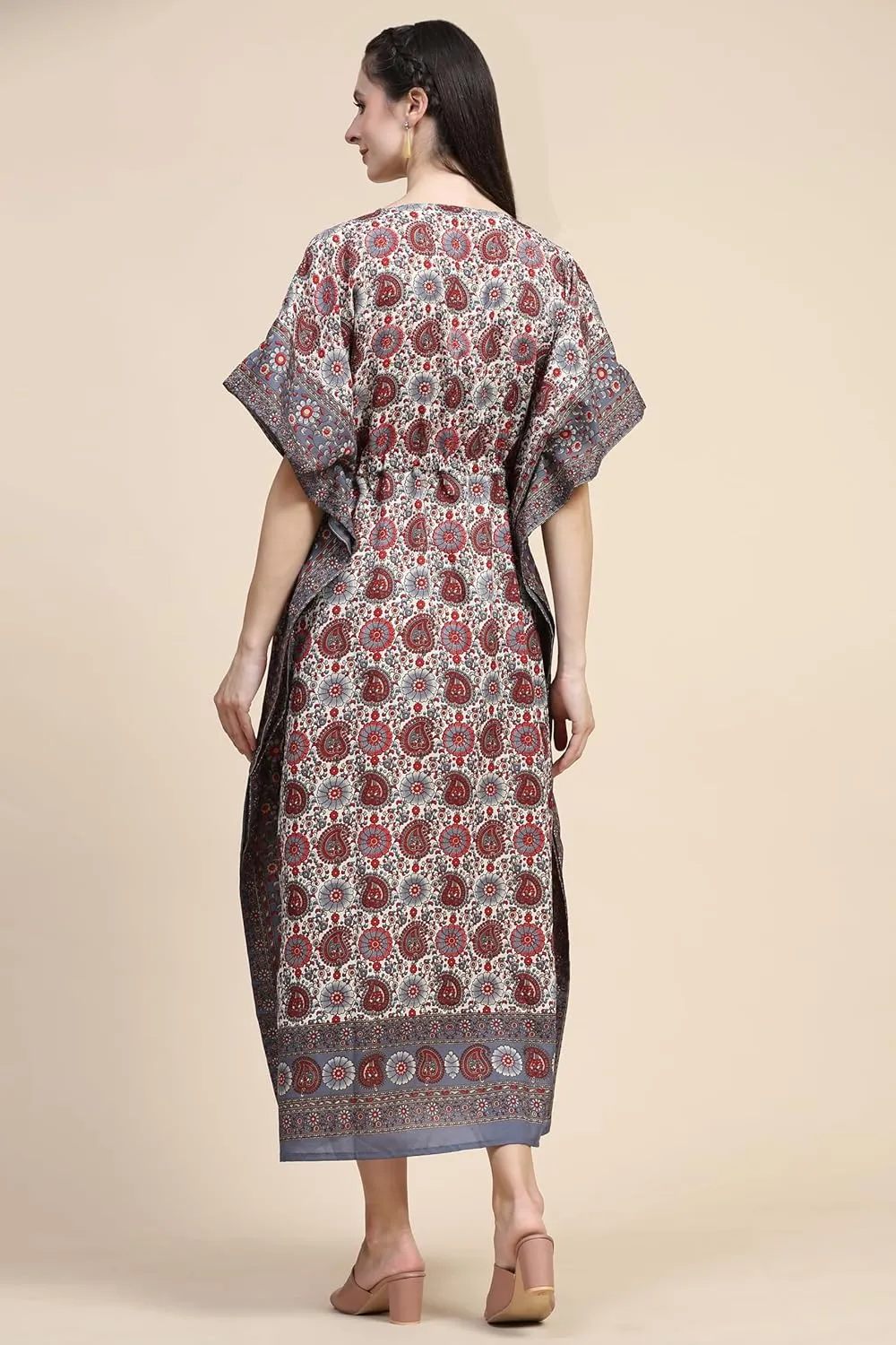 Embrace the Flow and Freedom of This Stunning Long Kaftan Perfect for Those Sunny Days or Cozy Nights
