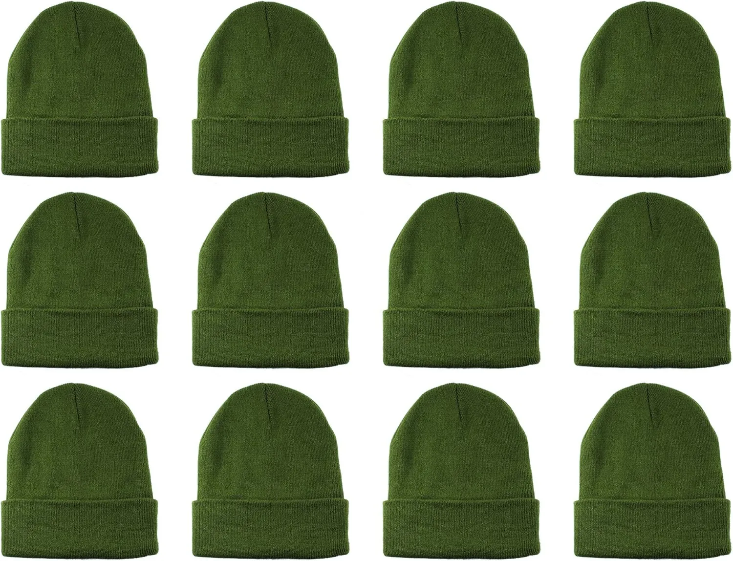 Gelante Unisex Beanie Cap Knitted Warm Solid Color and Multi-Color Multi-Packs