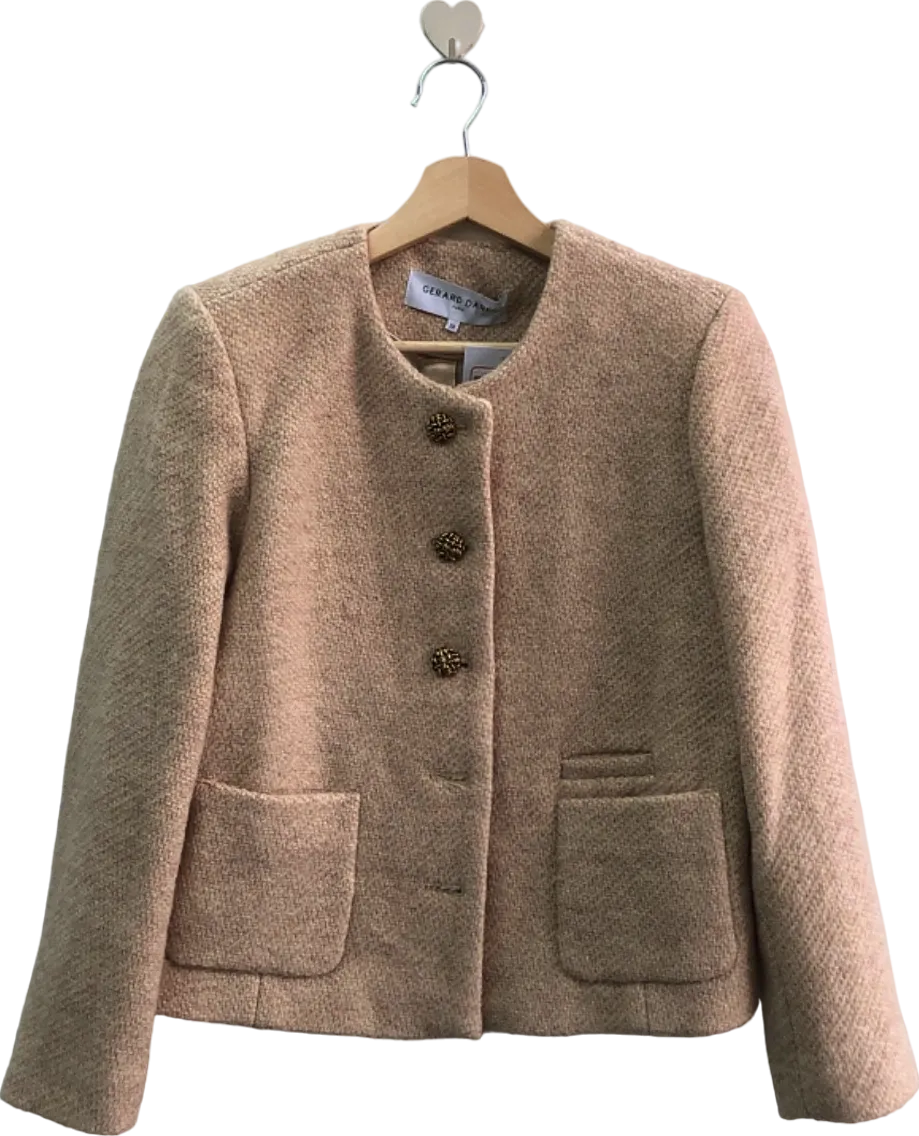 Gerard Darel Beige Wool Blazer Jacket EU 38