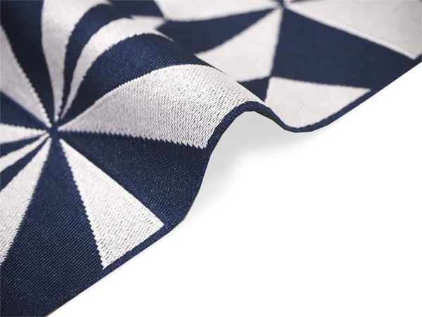 Men's belt ( silver&navy blue / ASANOHA ) Tie it when you wear a yukata or kimono