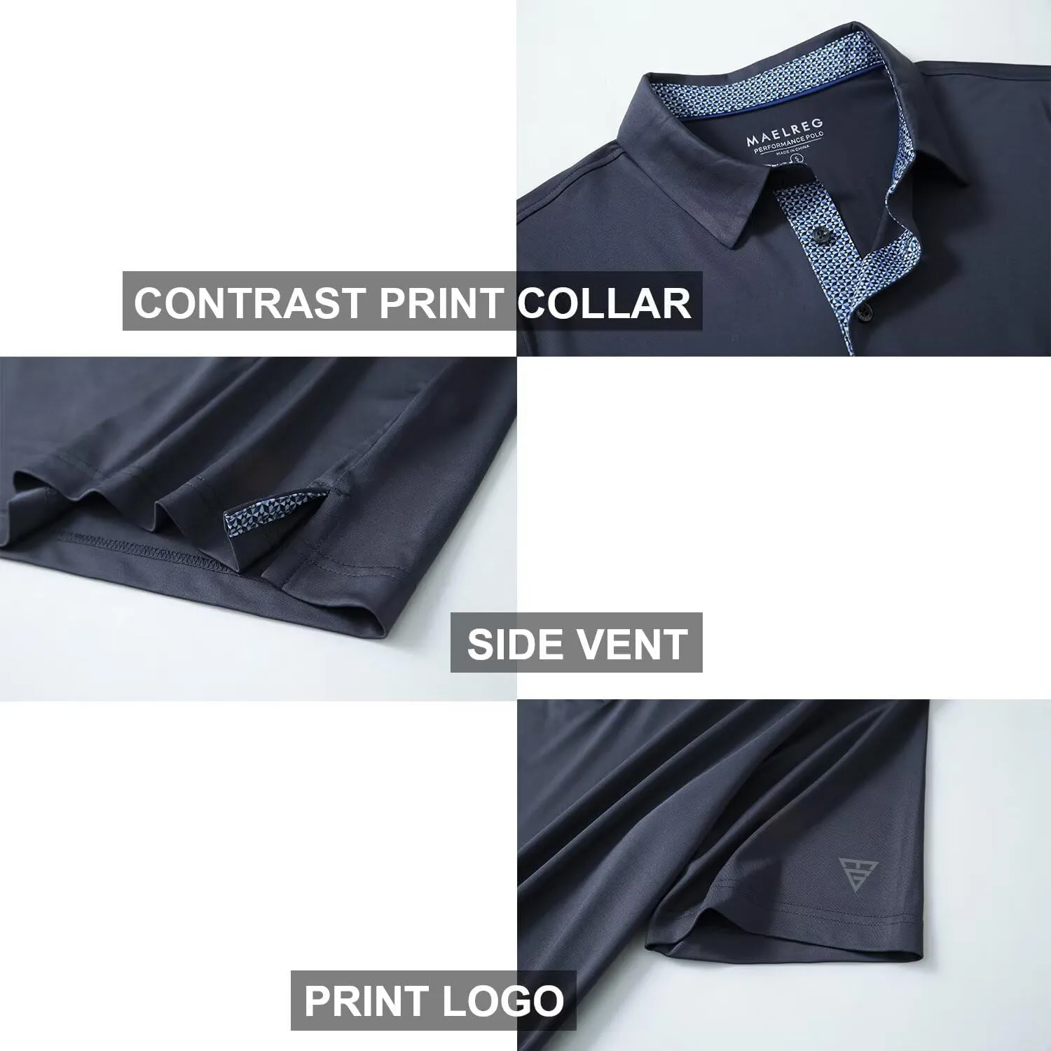 Mens Polo Shirts Short and Long Sleeve Casual Solid Stylish Dry Fit Performance Designed Collared Golf Polo Shirts for Men