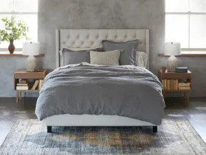 Organic Relaxed Linen Slate Bedding by Coyuchi