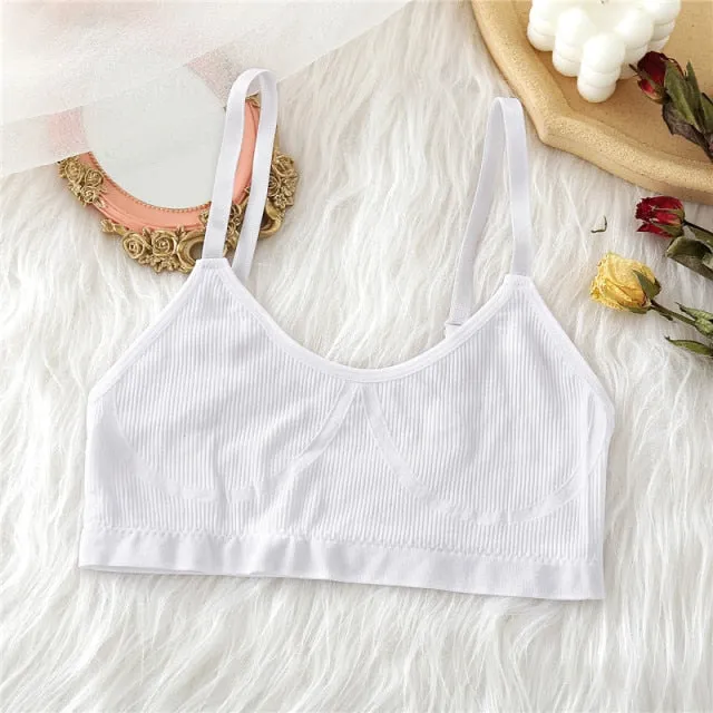 Trendy casual Wireless Crop Bra and Low Rise Panty Set